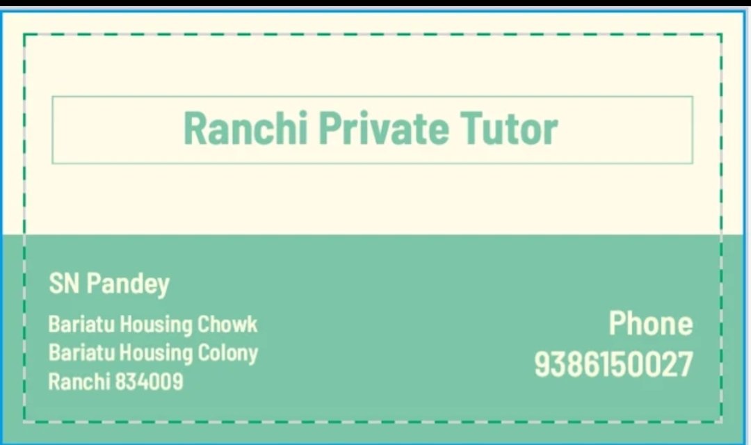 Ranchi Private Tutor