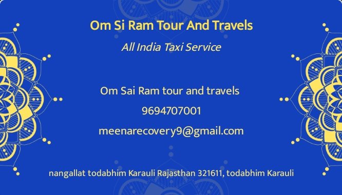 Om Sai Ram Tour And Travels