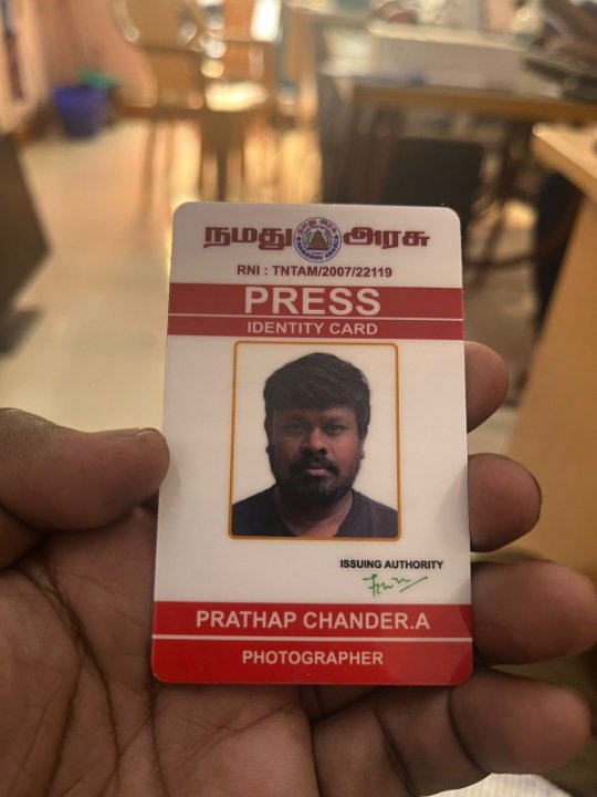 Pratap Chander(Namadhu Arasu)