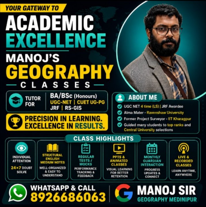Manoj's Geography Classes